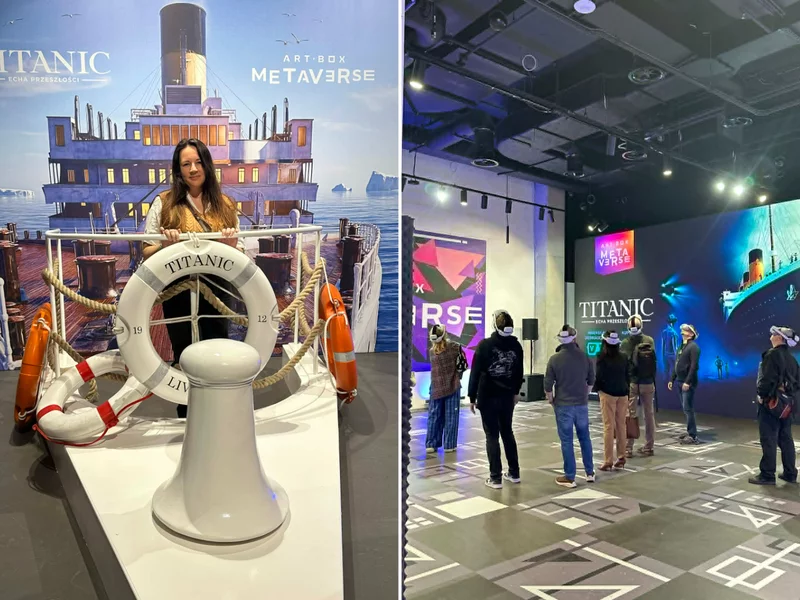 Tutaj „wsiadłam” na pokład Titanica. Ten pokaz przeniósł mnie 3,8 tys. metrów pod wodę