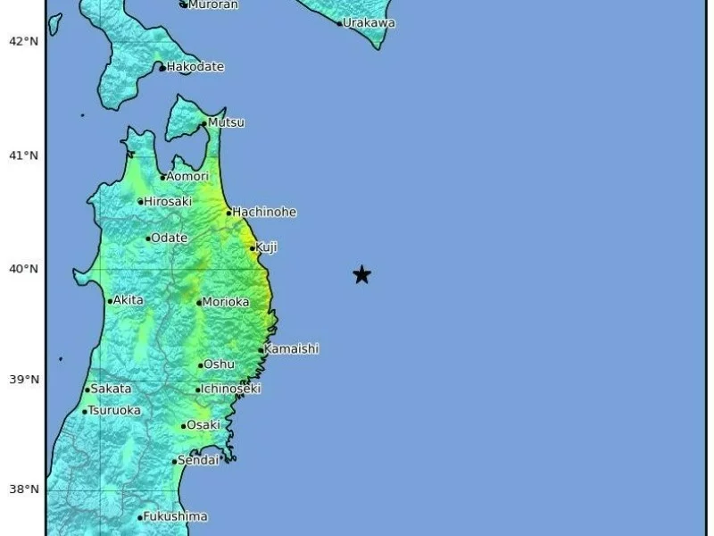 Potężne trzęsienie ziemi u wybrzeży Japonii. Fale tsunami mogą sięgać 3 metrów
